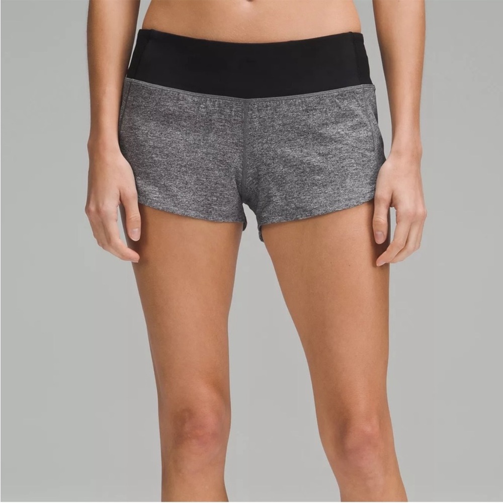 Women's Gray and Black Shorts